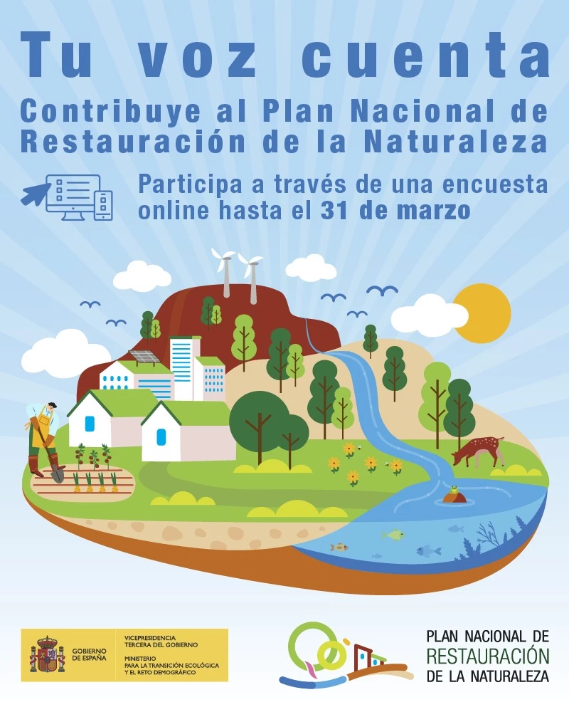 Difundimos la encuesta del MITECO sobre restauración de la naturaleza
